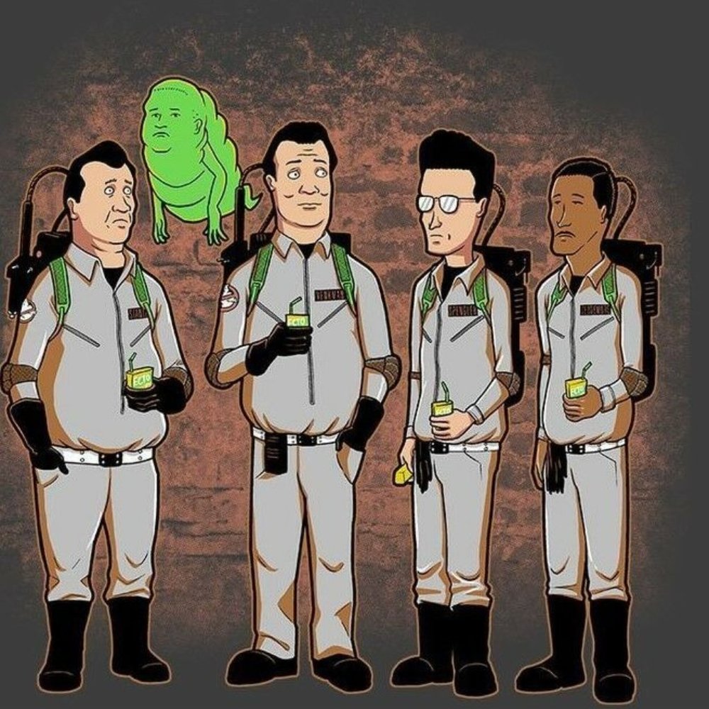 GHOSTBUSTERS & KING OF THE HILL MASHUP SICK SHIRT